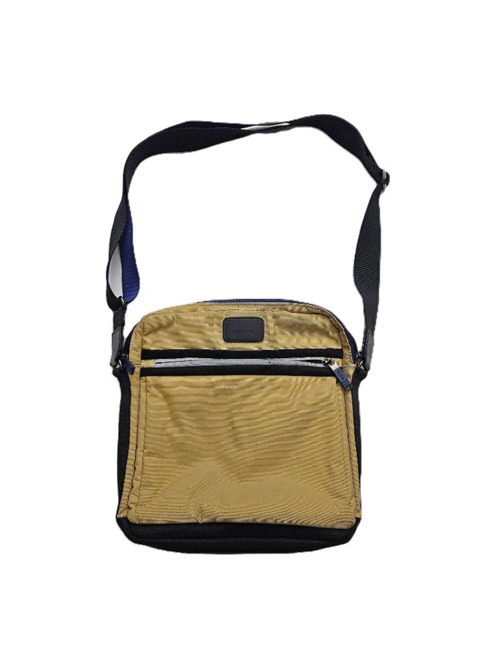 Tumi Alpha Series Crossbody Messenger Bag – Tan/Khaki w/ Blue Accents